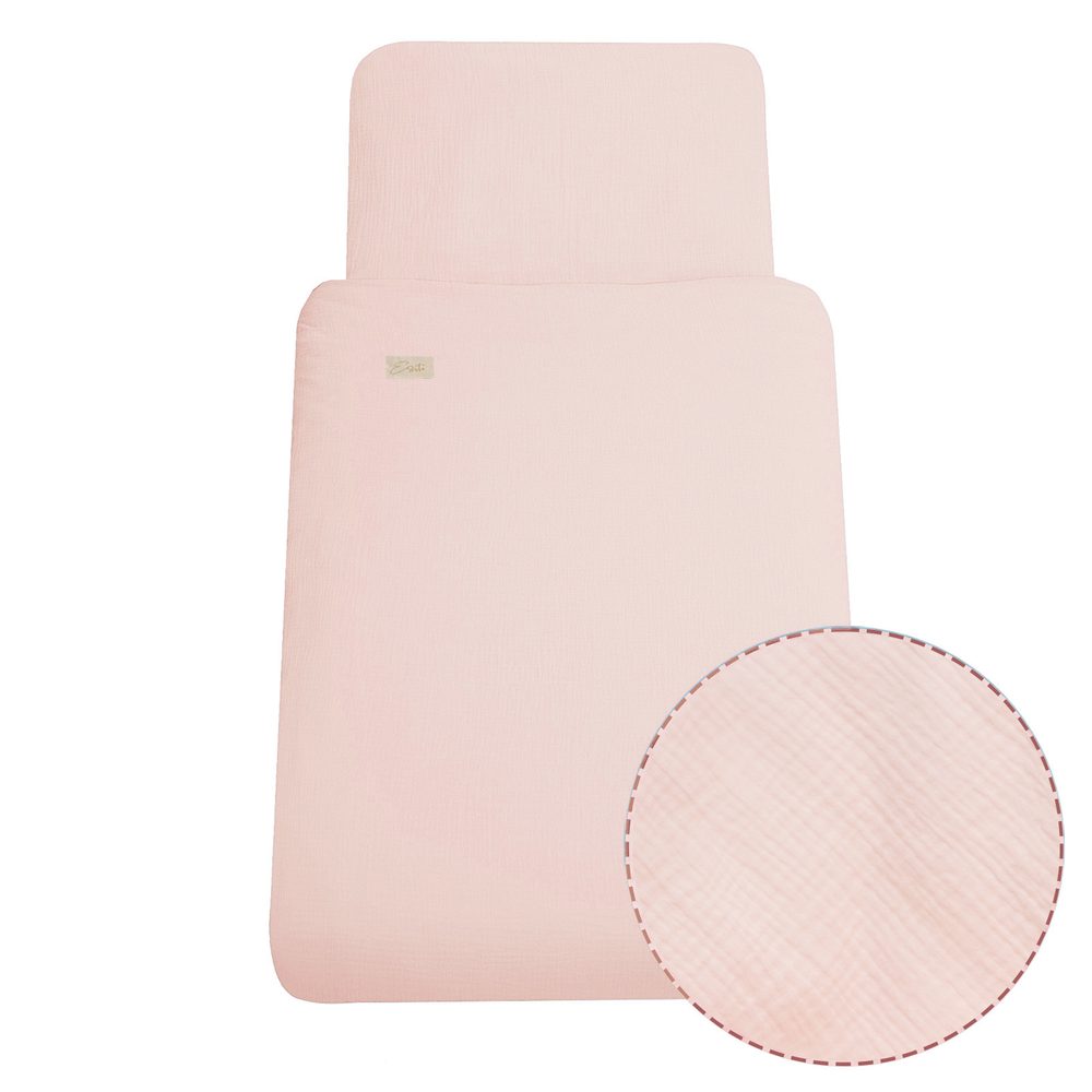 ESITO Luxusní dětské povlečení mušelín Pink - růžová / 100 x 135, 60 x 40 cm - ESITO Luxusní dětské povlečení mušelín Pink - růžová / 100 x 135, 60 x 40 cm