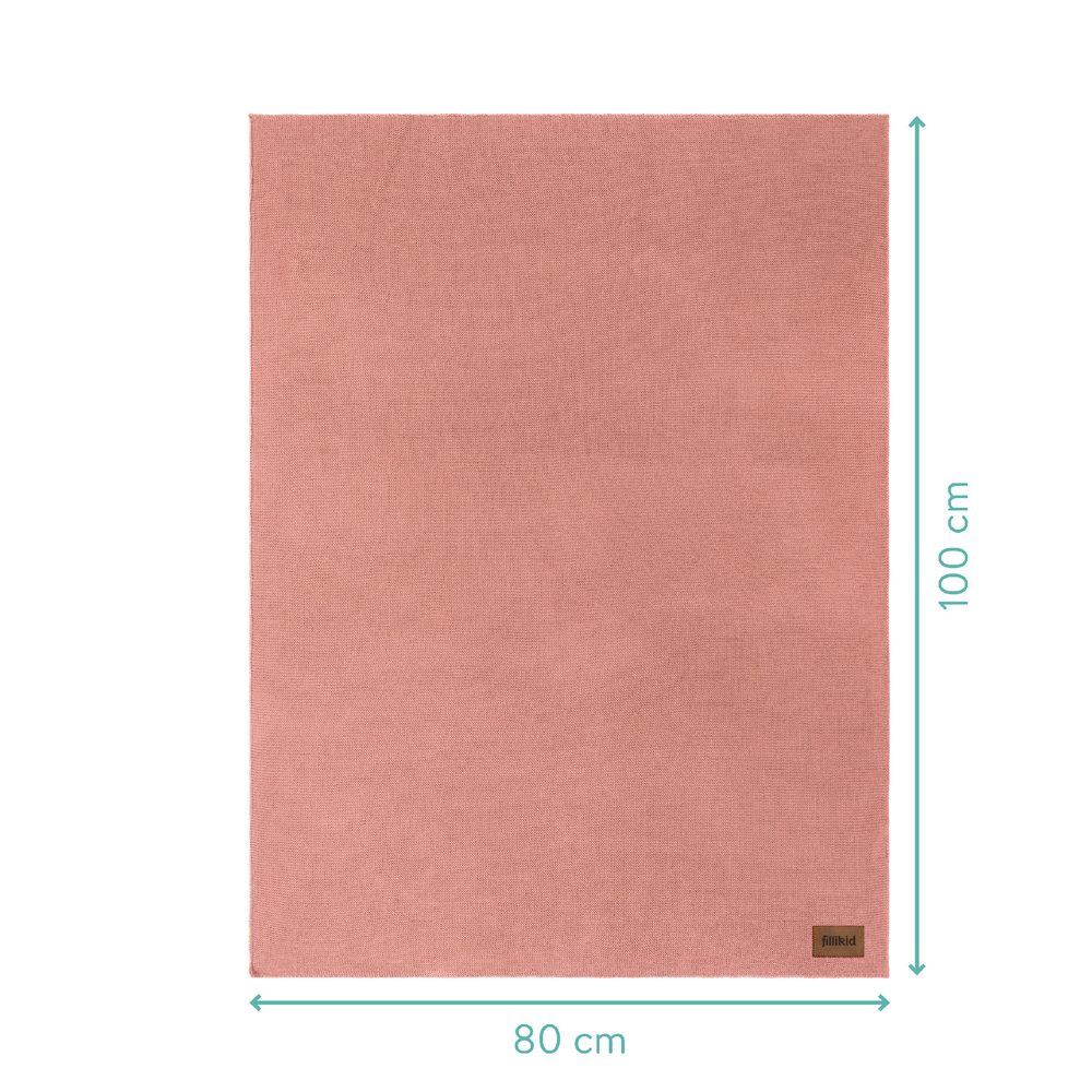 Fillikid Pletená dětská deka Cosy rose (obrázek 5)