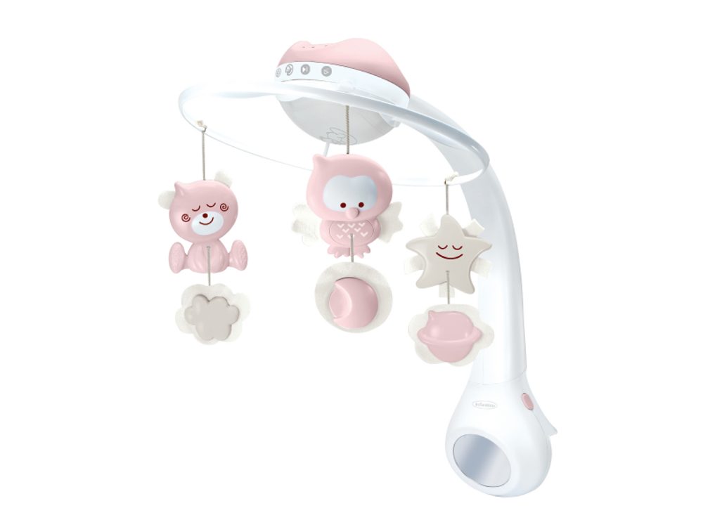 Infantino Hudební kolotoč s projekcí 3v1 Dusty Pink
