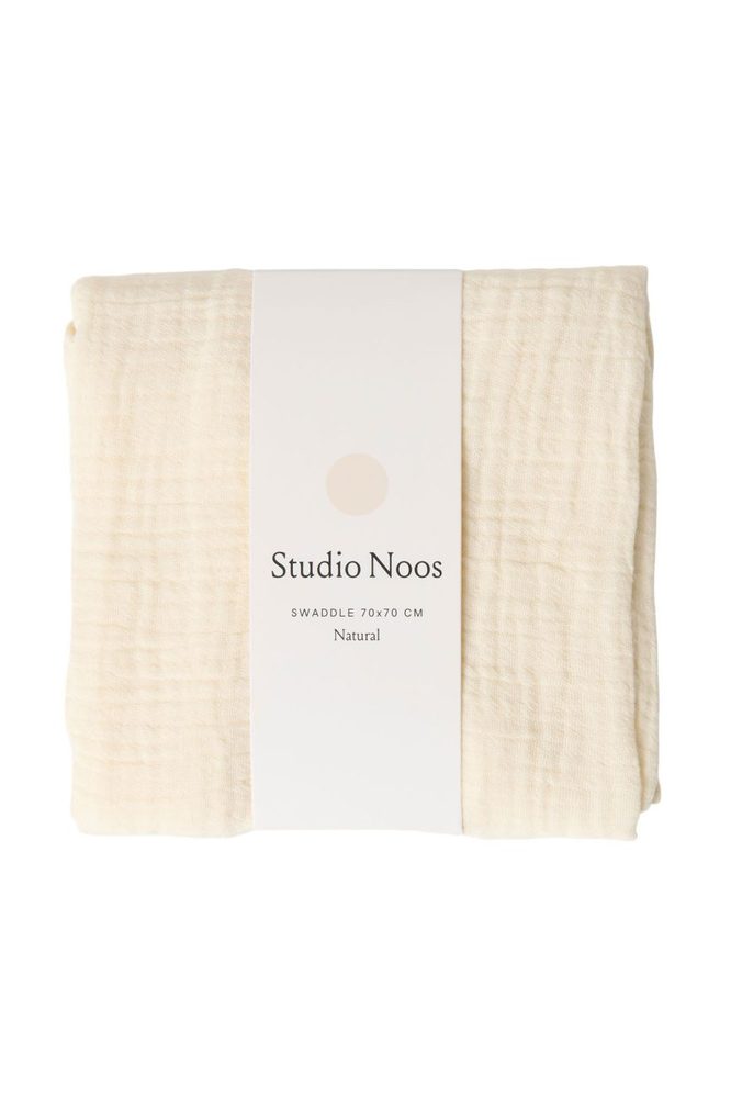 STUDIO NOOS Mušelínová plena Beige 70 x 70
