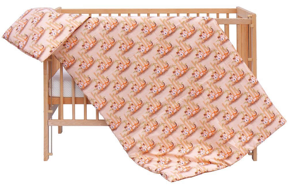 Scarlett Souprava do postýlky 2-dílná Liška béžová 90x120cm