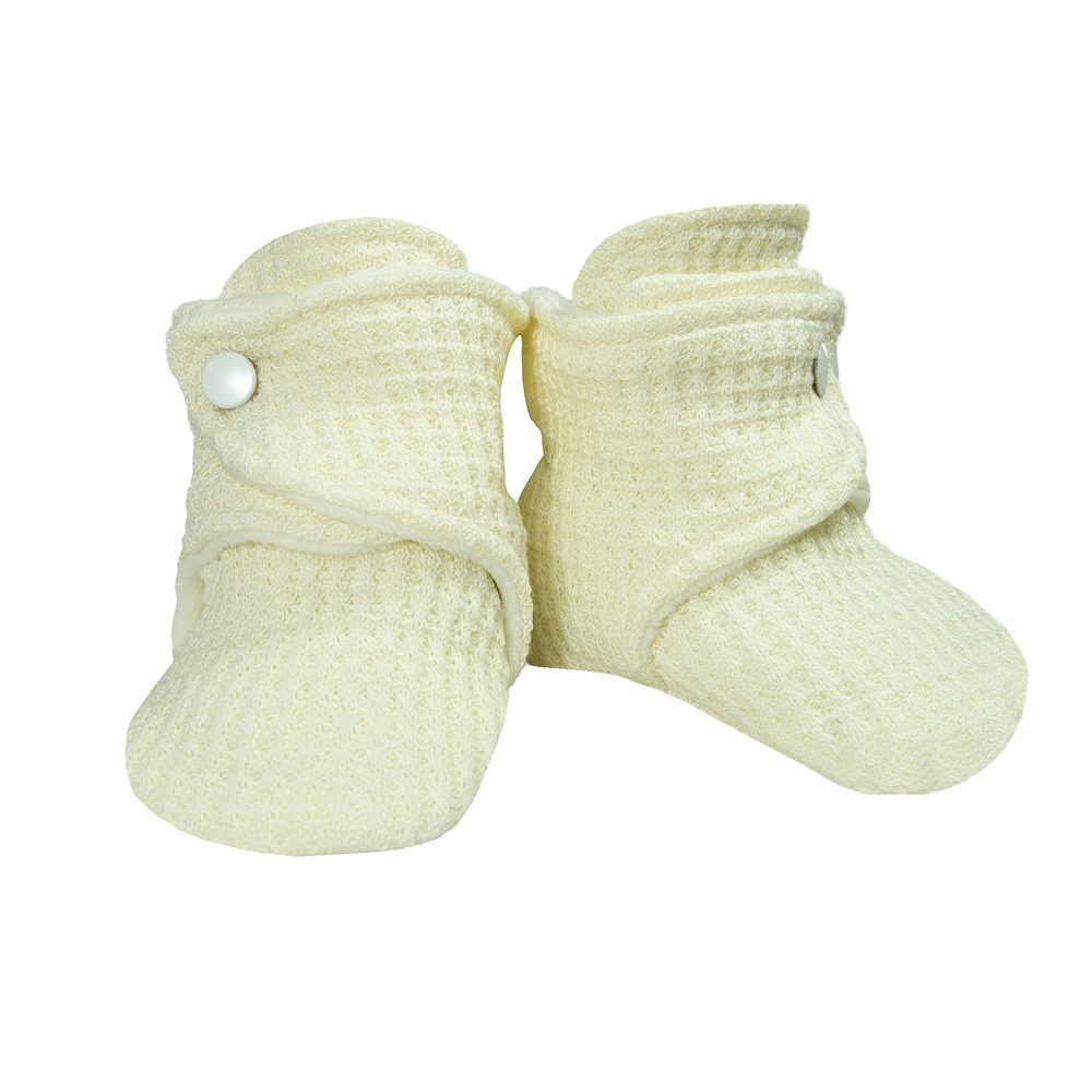 ESITO Capáčky pro miminka barefoot svetrové Vanilla - smetanová / 0 - délka stélky: 10 cm - ESITO Capáčky pro miminka barefoot svetrové Vanilla - smetanová / 2 - délka stélky: 12…