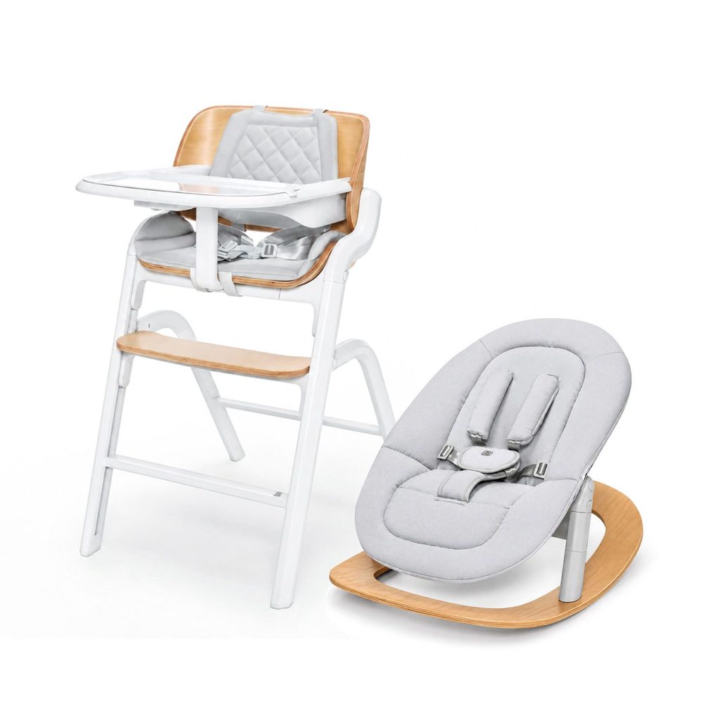 ZOPA Set židlička Inspira 2 + novorozenecký set + houpací základna - Creamy Natur