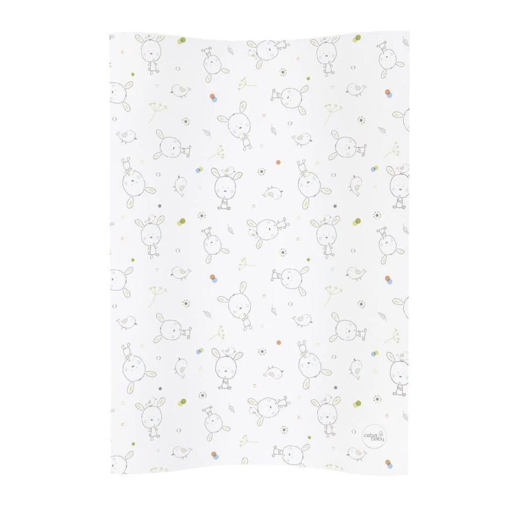 CEBA Podložka přebalovací 2-hranná měkká COSY (50x70) Dream puntíky bílá