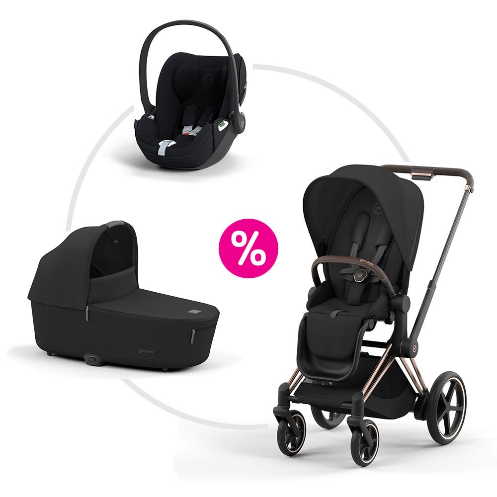 Cybex ePriam 4.0 set podvozek + sportovní sezení + korba + autosedačka 2025 - Sepia Black