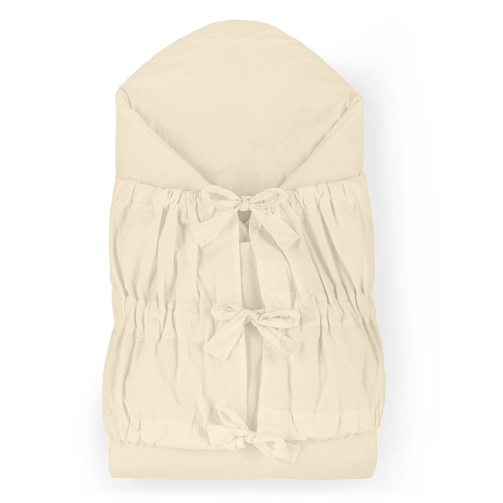 Petite&Mars Zavinovačka šněrovací Nurse s pevnou kokosovou vložkou - Light Beige