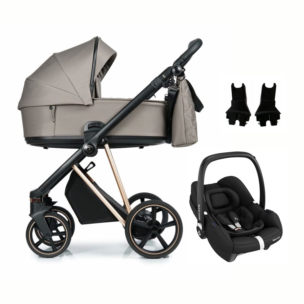 Levně Roan Ivi + Maxi-Cosi Cabriofix i-Size vč. adaptérů - VINTAGE Mocca