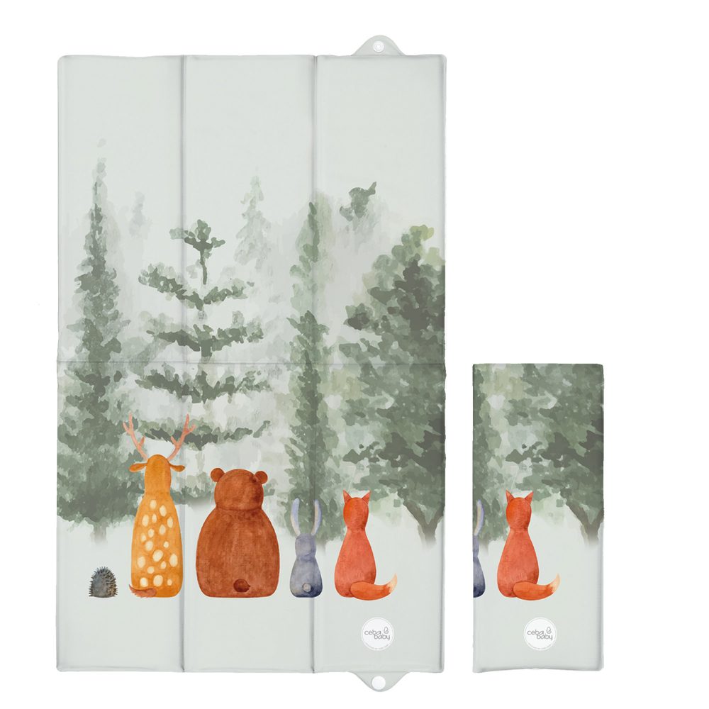 CEBA BABY Podložka přebalovací cestovní (80x50) Basic - Forest Companions