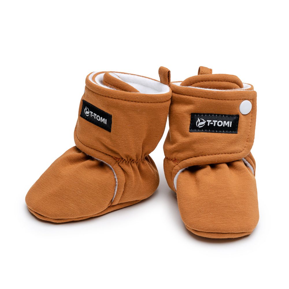 Levně T-Tomi Capáčky Cognac - 3-6 měsíců