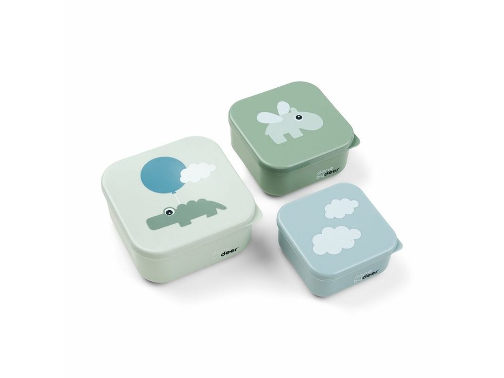 Done by Deer Svačinové boxy Happy Clouds 3ks