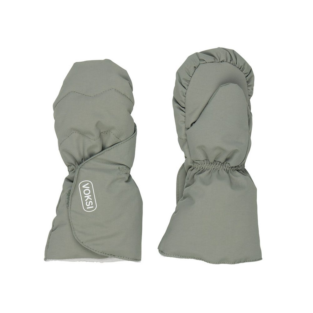 Voksi dětské rukavice meadow green / light grey 0-1r