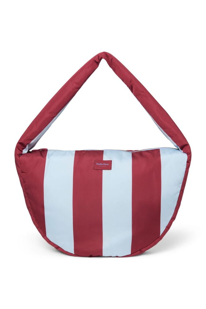 STUDIO NOOS Taška Cross body - Bold Stripe Bordeaux/Light Blue