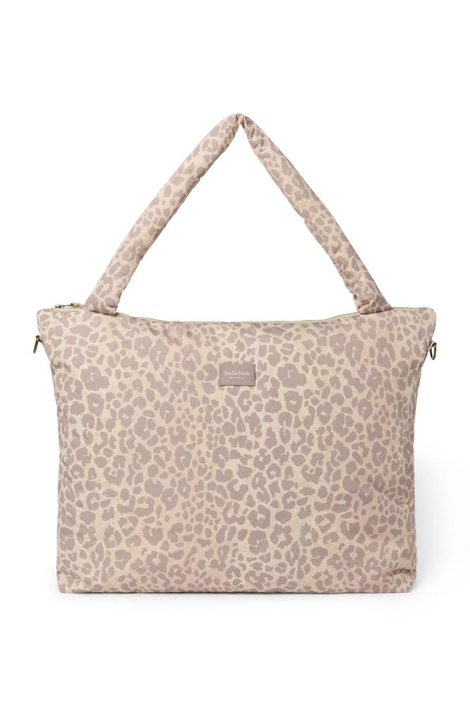 Studio Noos Puffy DIAPER BAG přebalovací taška Cream Leopard