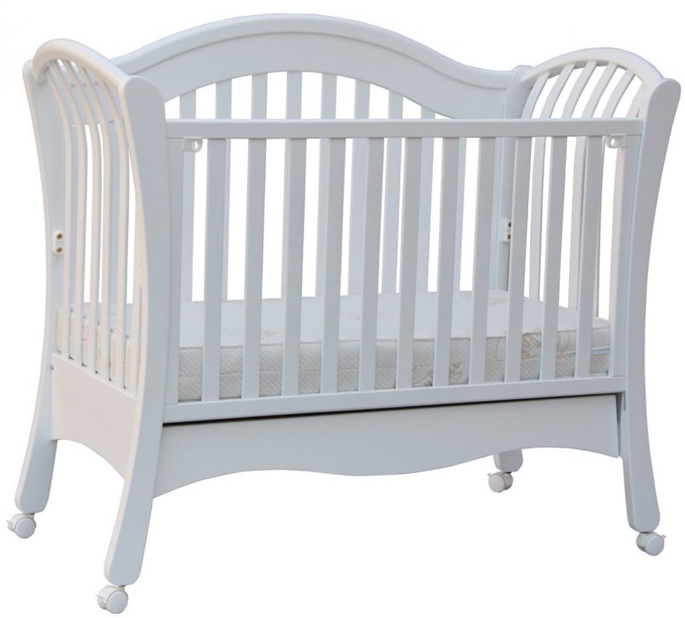 Scarlett Dětská postýlka Valencie (buk)- bílá