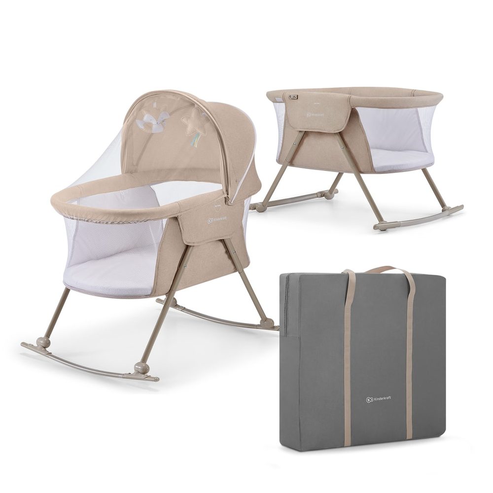 Levně Kinderkraft Dětská postýlka 3v1 Lovi - Beige