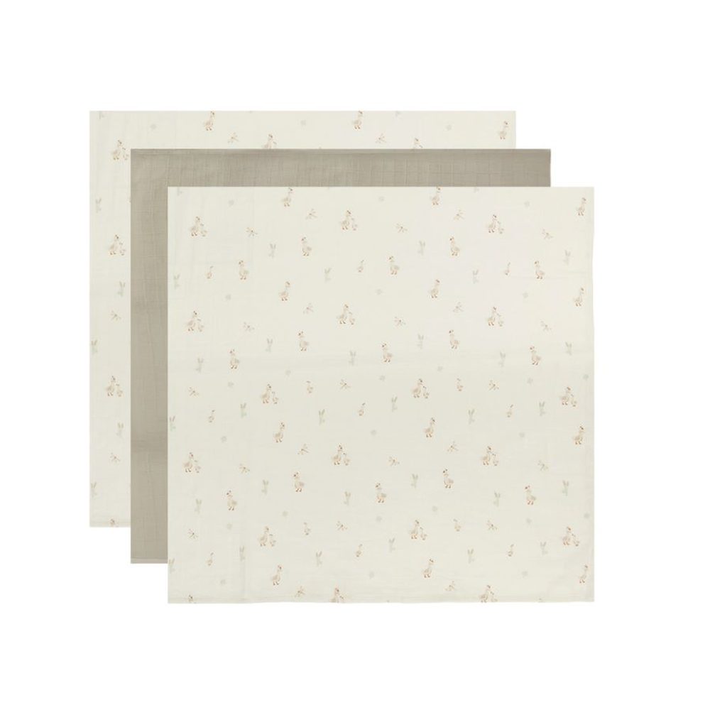 Bebe-Jou Mušelínová plenka 70x70 cm set 3ks Dear Goose