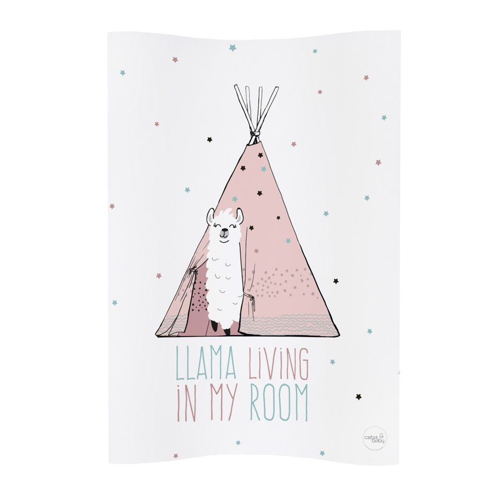 CEBA Podložka přebalovací 2-hranná měkká COSY (50x70) Dream puntíky bílá - CEBA Podložka přebalovací 2-hranná měkká COSY (50x70) Lolly Polly Lama
