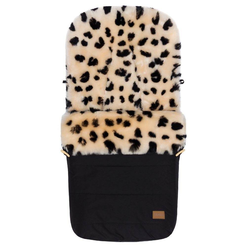 Fillikid Fusak zimní z merino jehněčí kožešiny Bernina snow Leopard black
