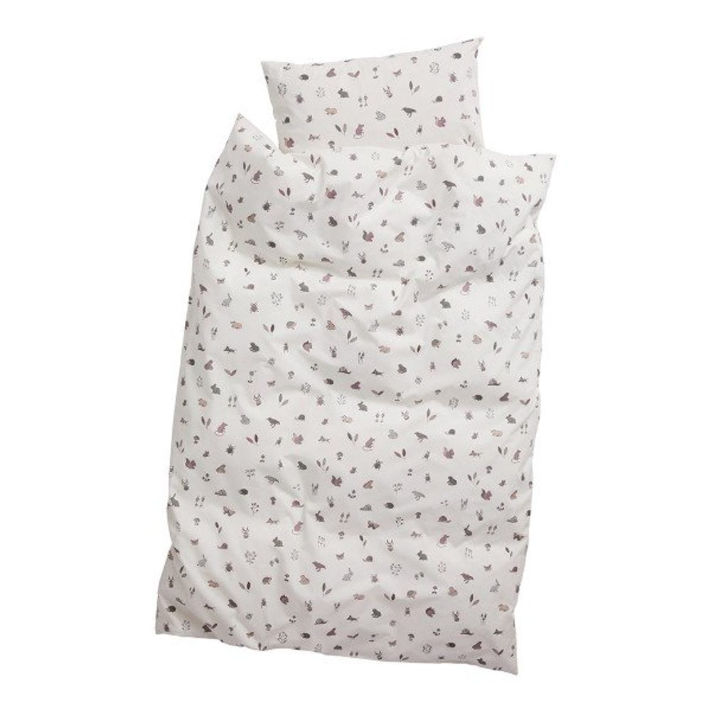 LEANDER Dětské povlečení Junior 100x135cm - Forrest - dusty rose