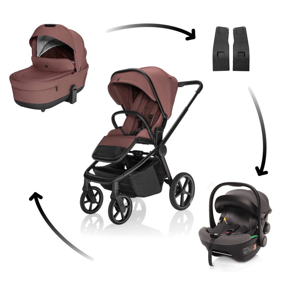 ZOPA Kočárek Move Cross 5X + autosedačka XM Plus i-Size - Amber Brown