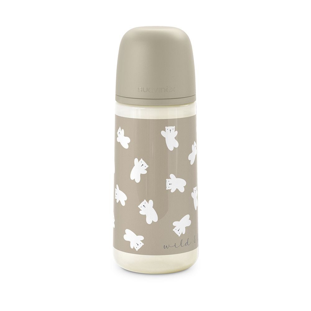 Suavinex Kojenecká láhev 360 ml L WILD & FREE - hnědá
