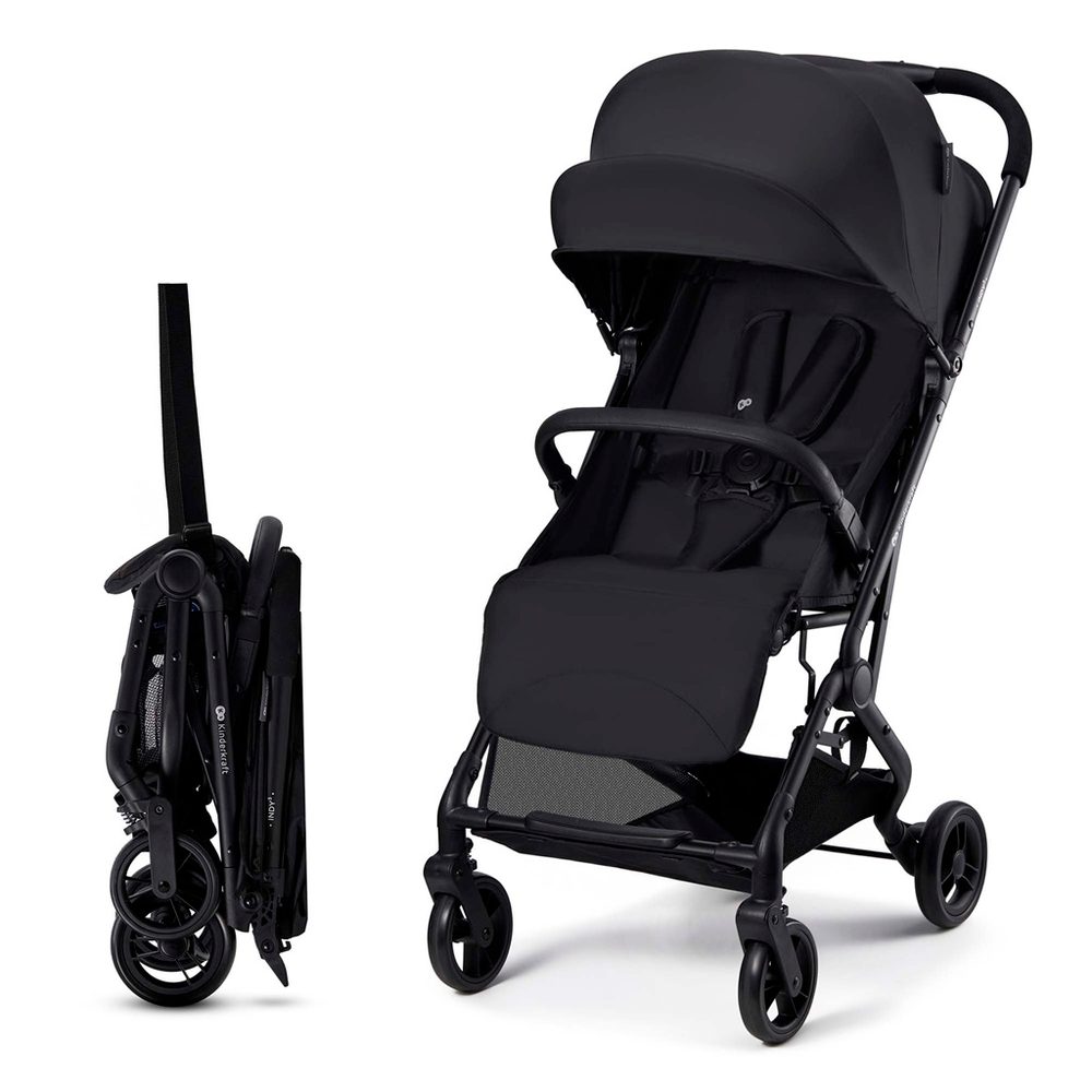 KINDERKRAFT Kočárek sportovní Indy 3 Misty Beige - KINDERKRAFT Kočárek sportovní Indy 3 Coal Black