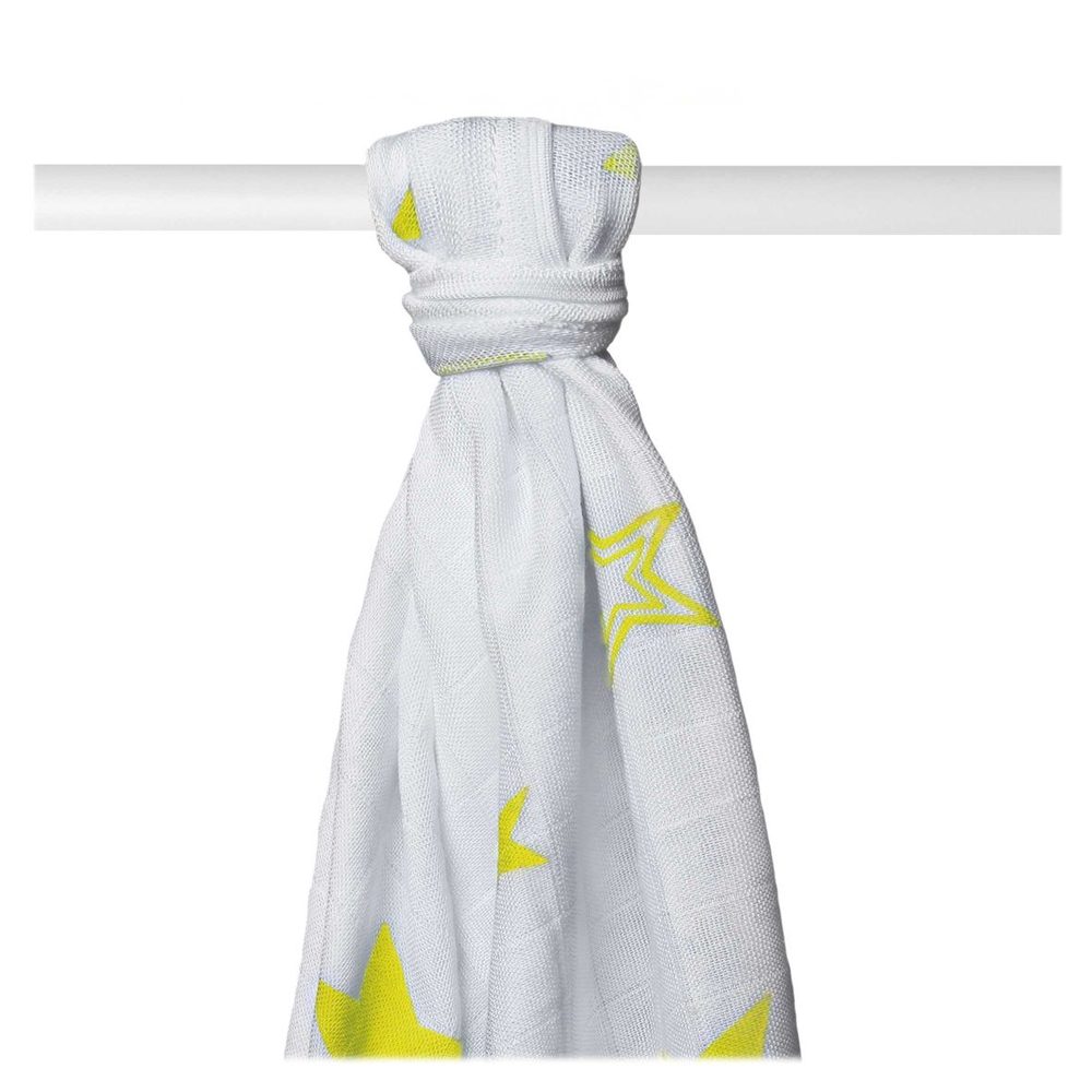 Kikko Bambusová osuška XKKO BMB 90x100 Stars - Lemon