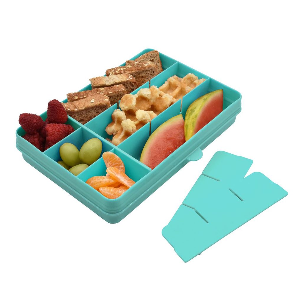 Melii Snackle Box krabička na svačinu 1368 ml - modrozelená (obrázek 12)