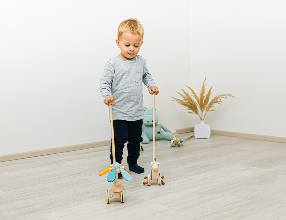 ZOPA Dřevěný jezdík Dinosaurus - Blue (obrázek 5)
