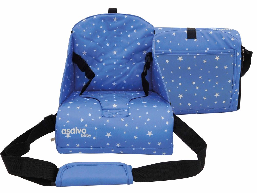 Asalvo ANYWHERE booster na židli, stars blue
