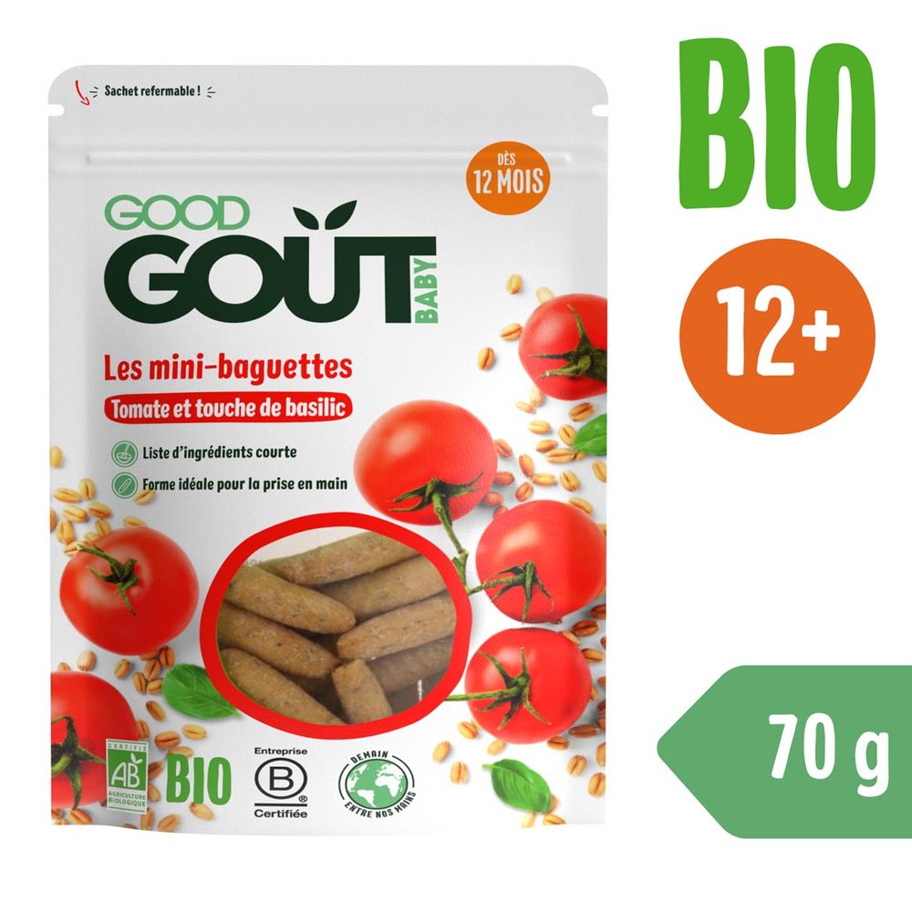 Good Gout Mini bagetky s rajčátky 70 g