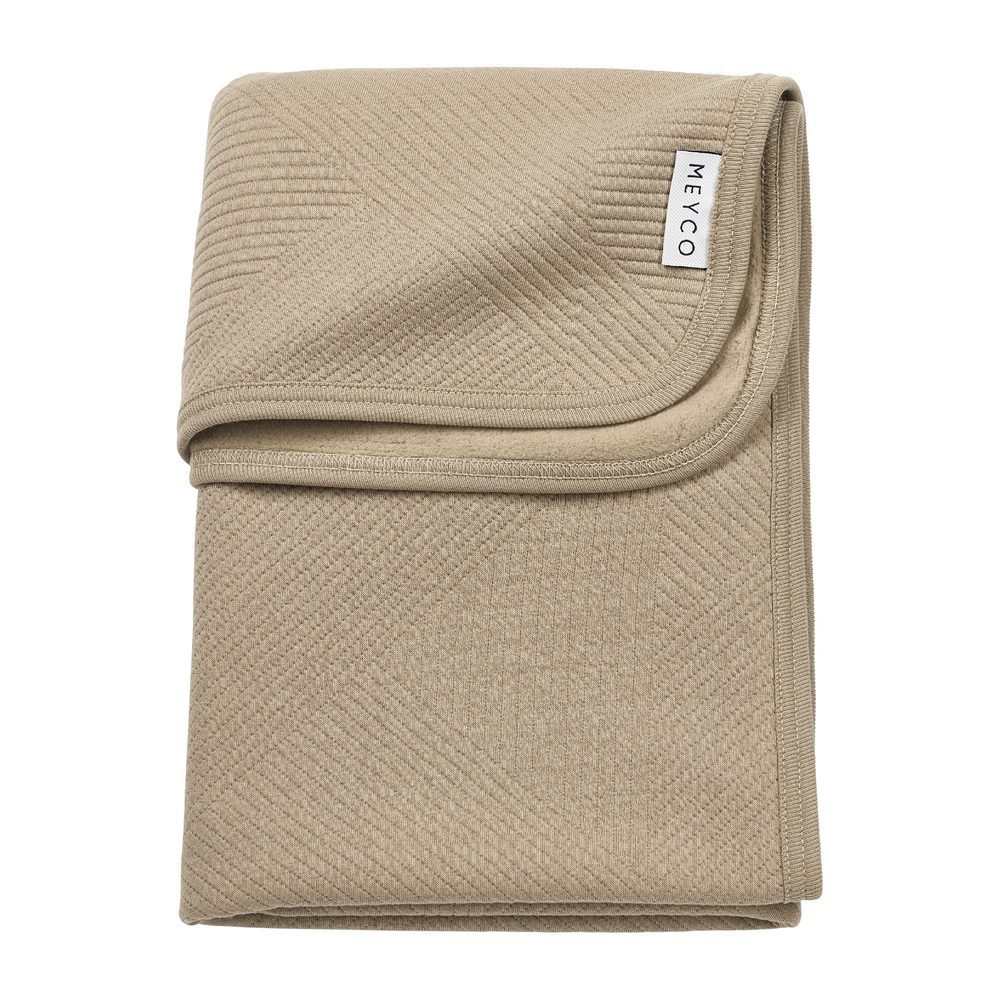 Meyco Žakárová flanel deka Pure - Taupe