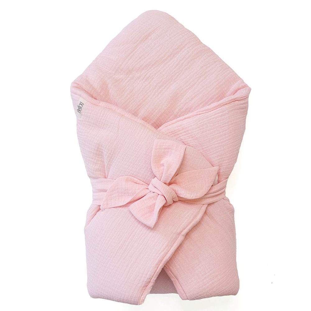 Pinkie zavinovačka Bellou Light Pink BIO bavlna