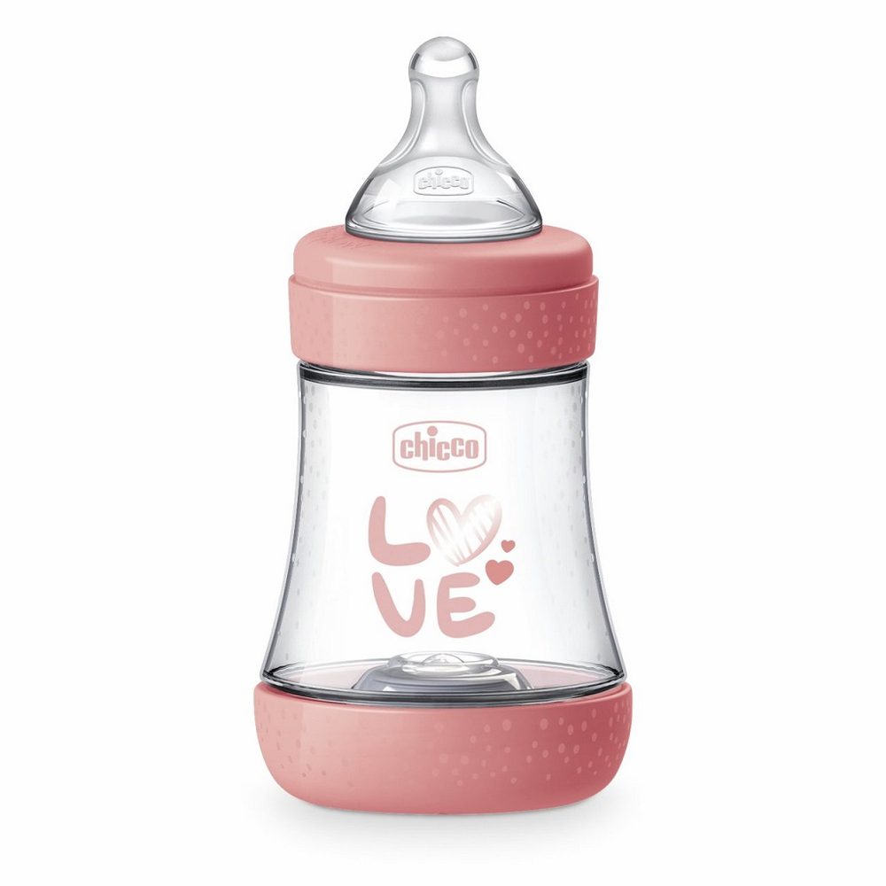 Chicco Lahev kojenecká Perfect5 silikon 150ml holka - CHICCO Lahev kojenecká Perfect5 silikon 150ml holka