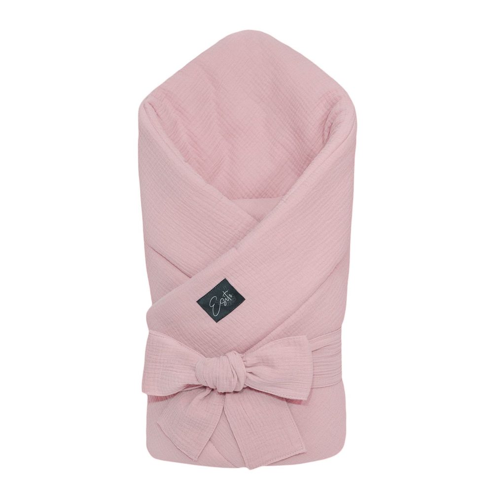 ESITO Mušelínová zavinovačka pro miminko Powder pink 85x85 cm - pudrová / 85 x 85 cm - ESITO Mušelínová zavinovačka pro miminko Powder pink 85x85 cm - pudrová / 85 x 85 cm
