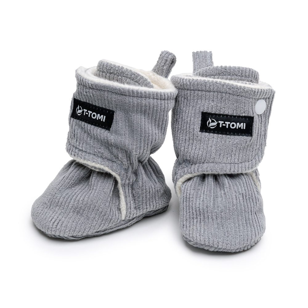 T-Tomi Zateplené capáčky Grey - 0-3 měsíců