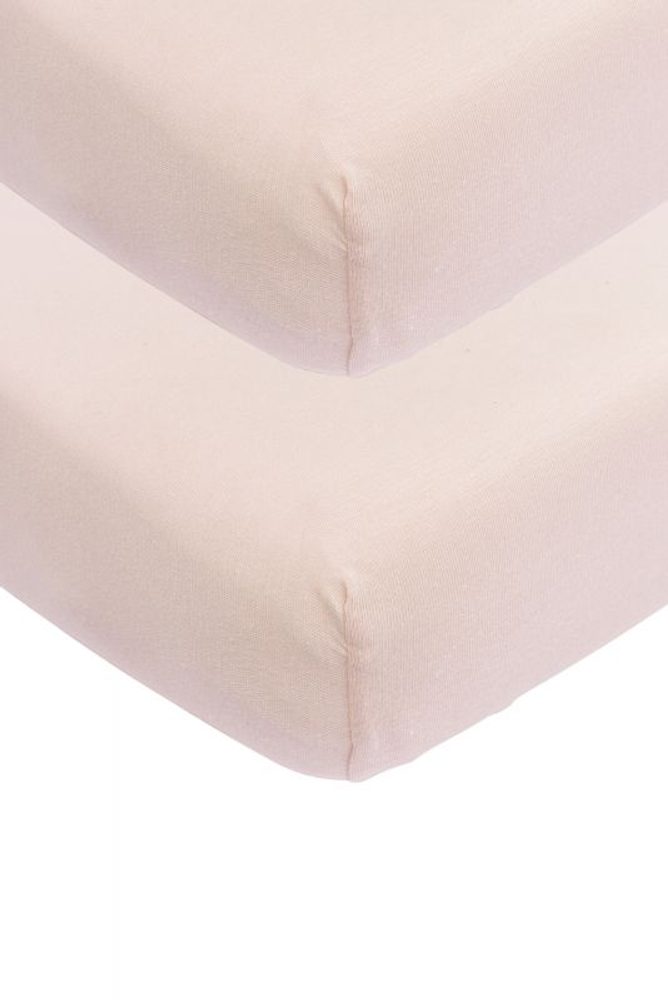 Meyco Žerzejové prostěradlo 40x80/90 - Soft pink