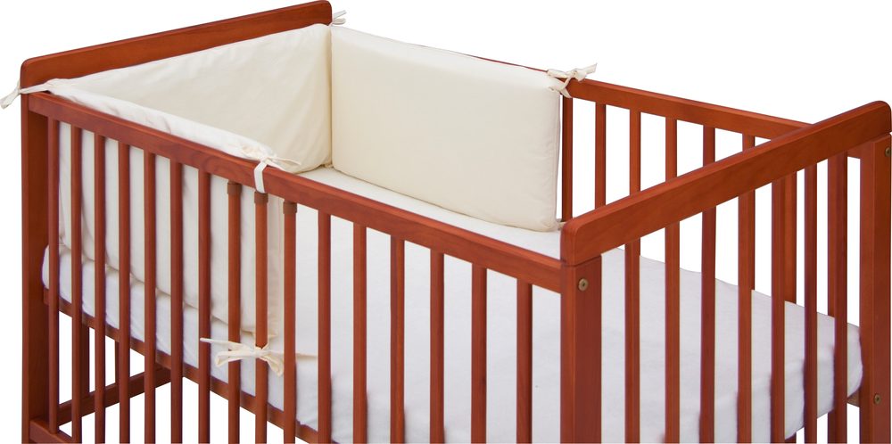 Scarlett Ochranný límec do postýlky 4dílný Hugo béžový