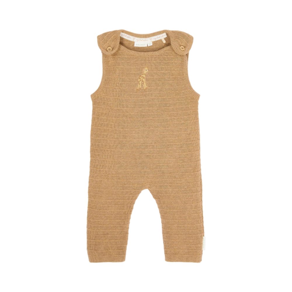 Little Dutch Overal pletený bez rukávů Safari Friends Soft Tan vel. 68