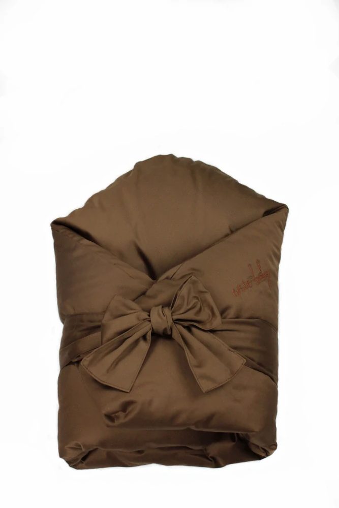 enie baby Péřová zavinovačka Hnědá 80x80cm