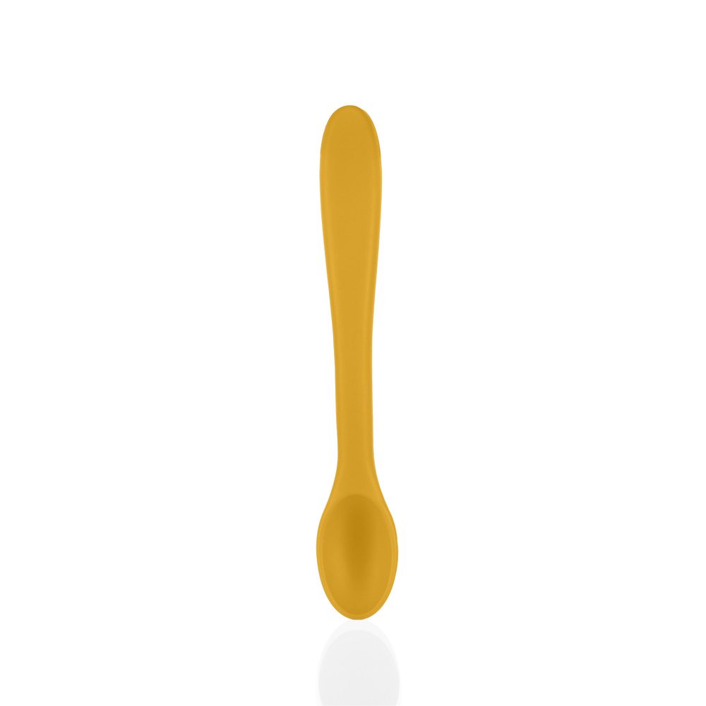 Zopa Silicone Spoon lžička 6 m+ Mustard Yellow 1 ks
