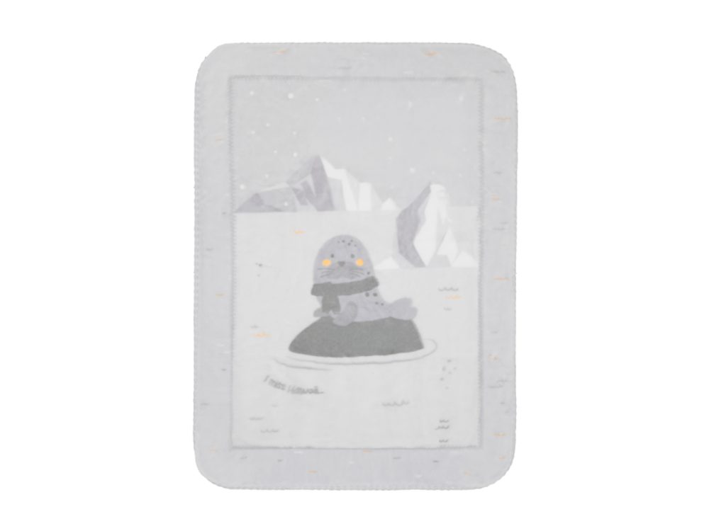 KikkaBoo Dětská deka Super Soft 140x110 cm Seally Me