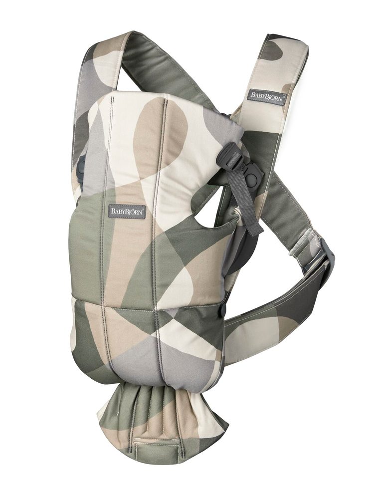 Babybjörn Nosítko MINI Khaki green print