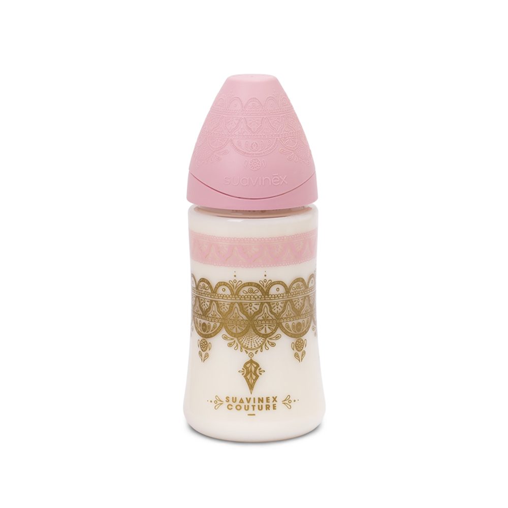 Suavinéx lahev Haute Couture silikon 270ml - RŮŽOVÁ