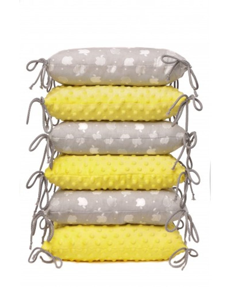 T-Tomi Polštářkový mantinel MINKY -  yellow apples