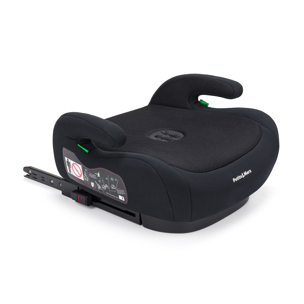PETITE&MARS Podsedák Optimus Pro i-Size Black Air 125 - 150 cm (22-36 kg) - PETITE&MARS Podsedák Optimus Pro i-Size Black Air 125 - 150 cm (22-36 kg) - autosedačky