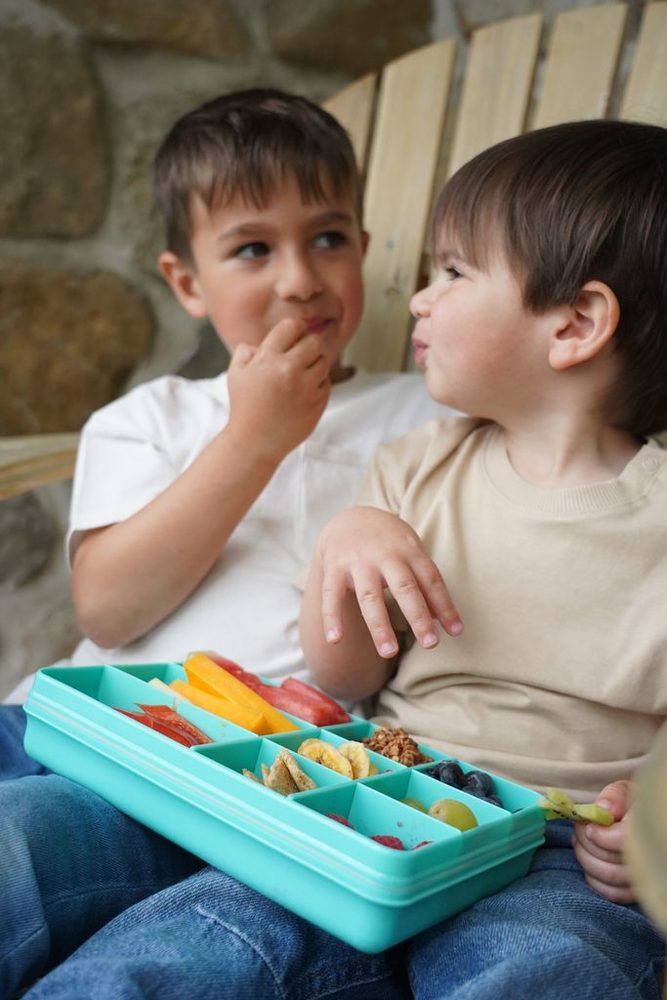 Melii Snackle Box krabička na svačinu 1368 ml - modrozelená (obrázek 15)