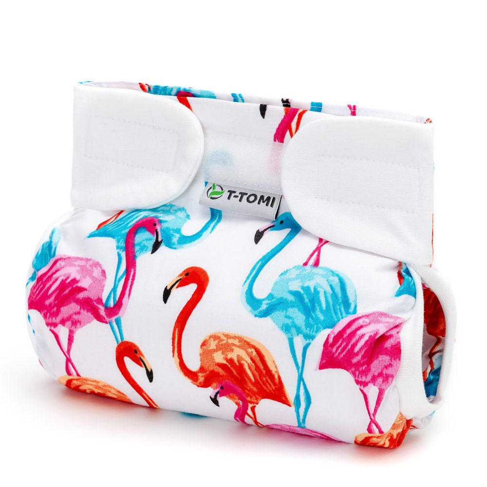 T-Tomi Ortopedické abdukční kalhotky suchý zip - FLAMINGO (3-6KG)