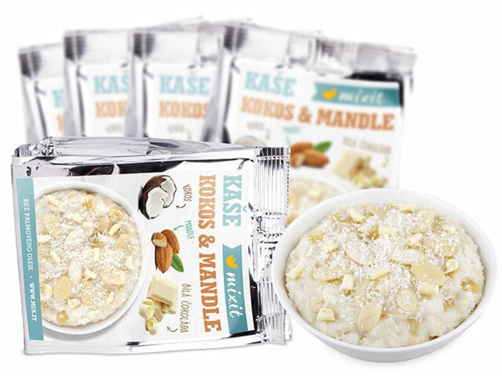 Kokosová kaše s bílou čokoládou do kapsy