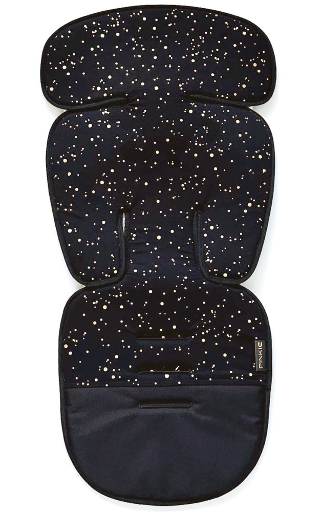 PINKIE podložka do kočárku Shine Gold Black